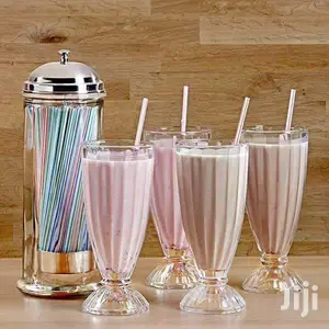 6 Pieces Milkshake And Smoothie Glasses