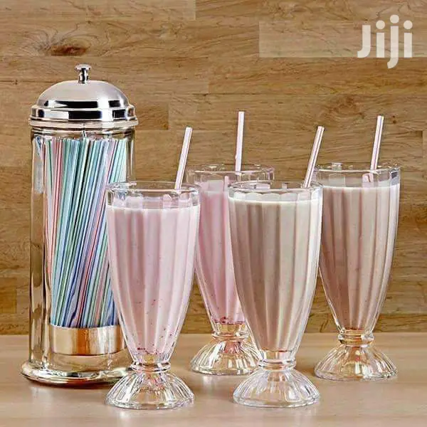 6 Pieces Milkshake And Smoothie Glasses