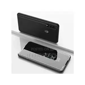 Mirror Flip Cover for Samsung Galaxy A10s - Black