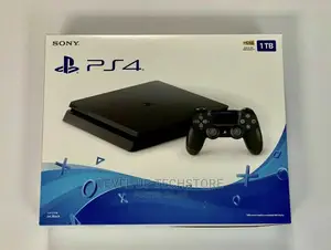 Sony PS4 Slim 1TB Console - (Jet Black) Brand New