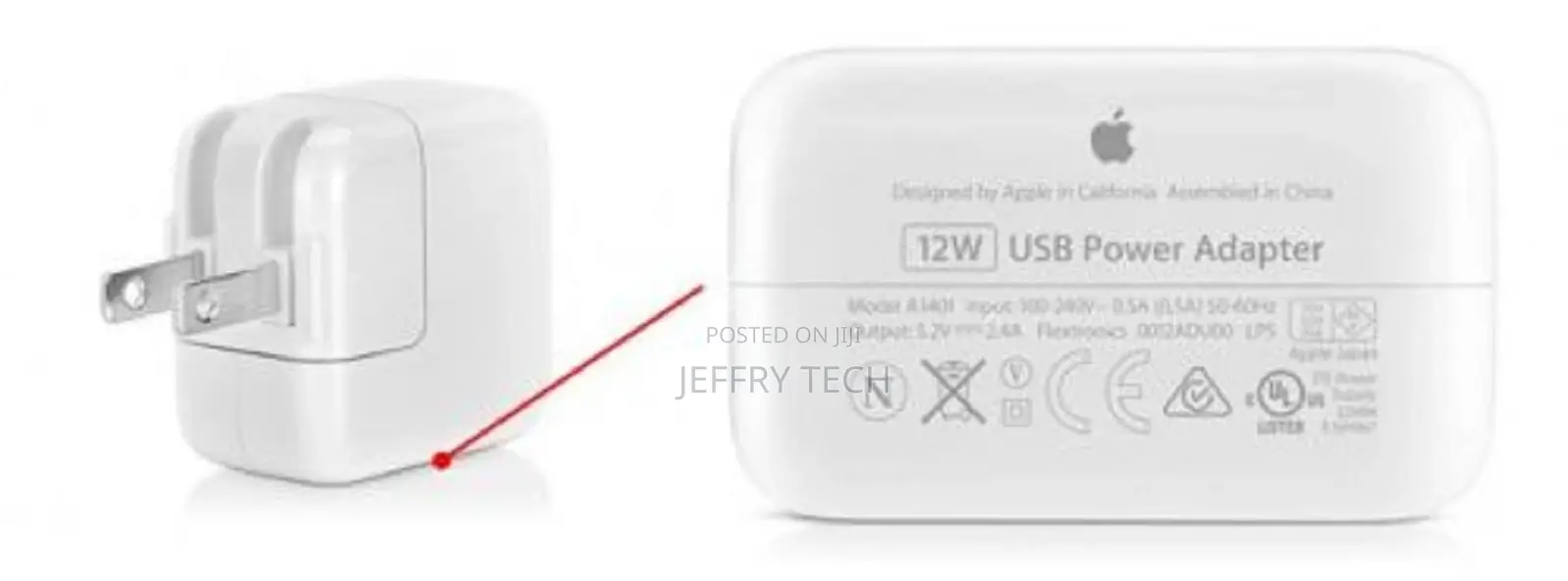 Apple Usb Power Adapter 12W for iPad , iPhone ,iPod