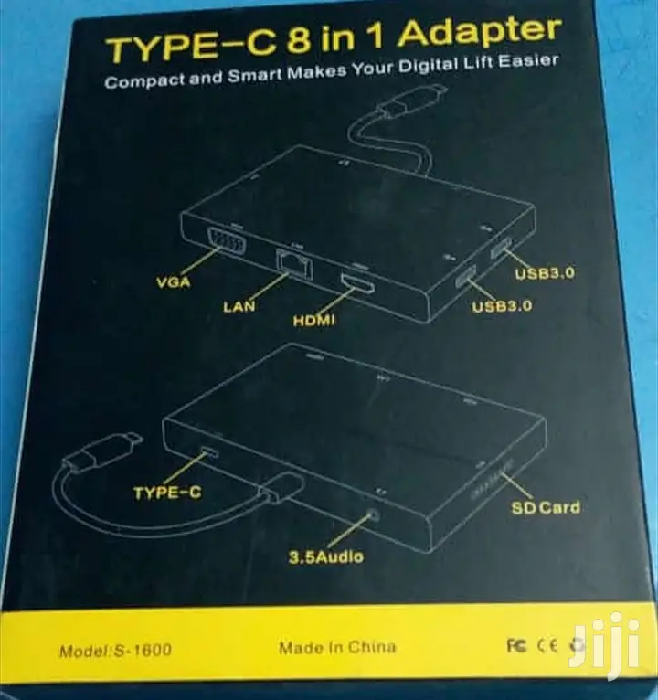 Type C 8 In 1 Adapter