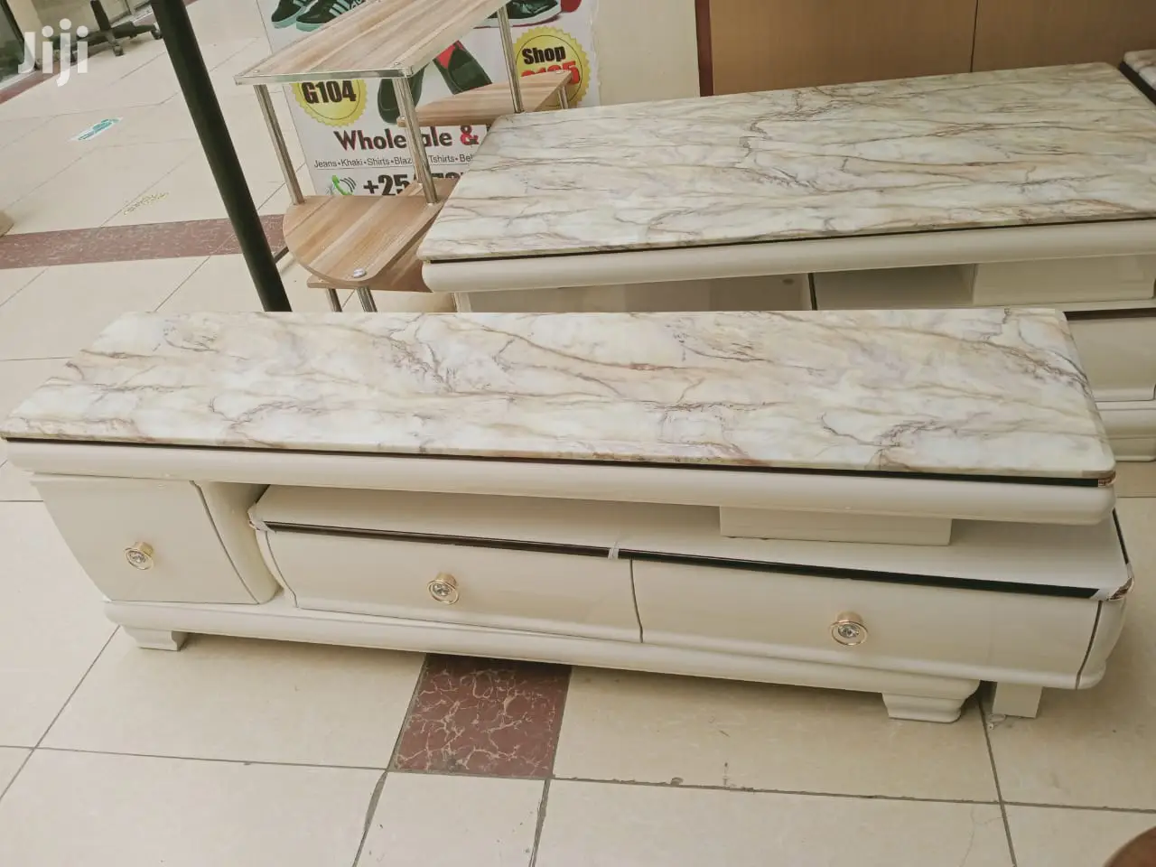 Executive Marble TV Stand