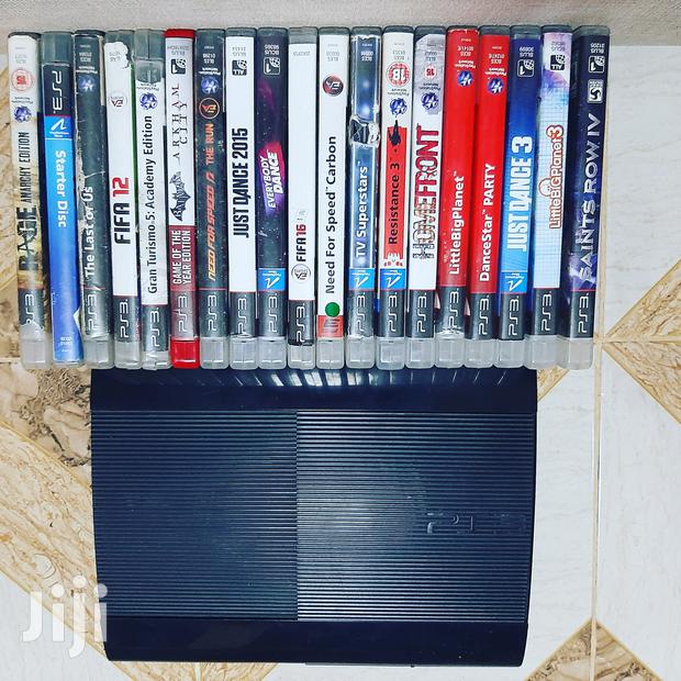 BLACK Superslim Playstation 3 With 13 Games