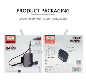 Earldom BT Audio Receiver And Earphone 2 In 1 , Audio Input