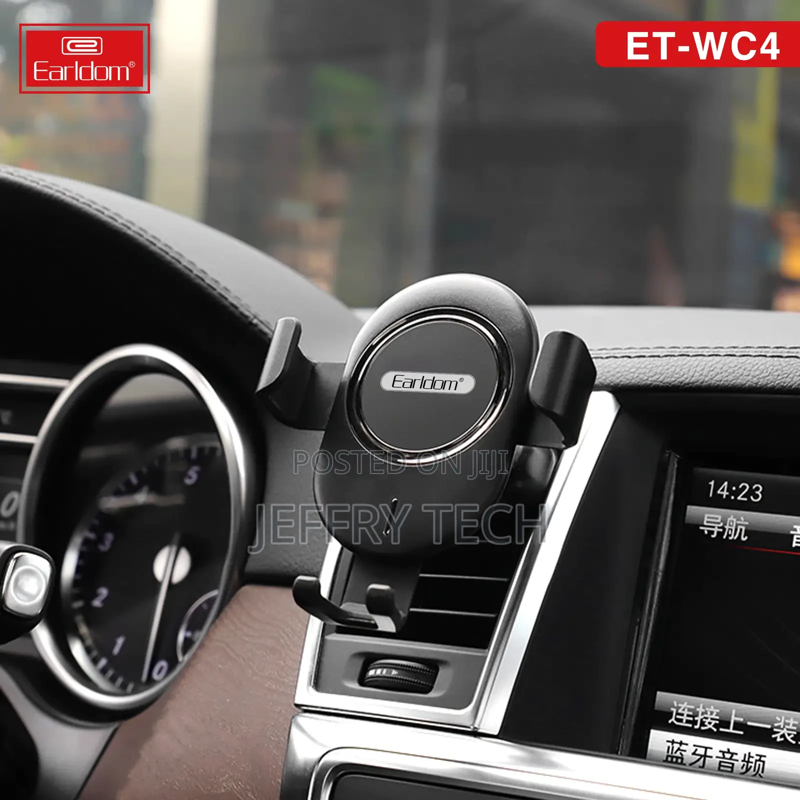 Earldom Qi Fast Wireless Charger Car Mount Fast Charging Hol