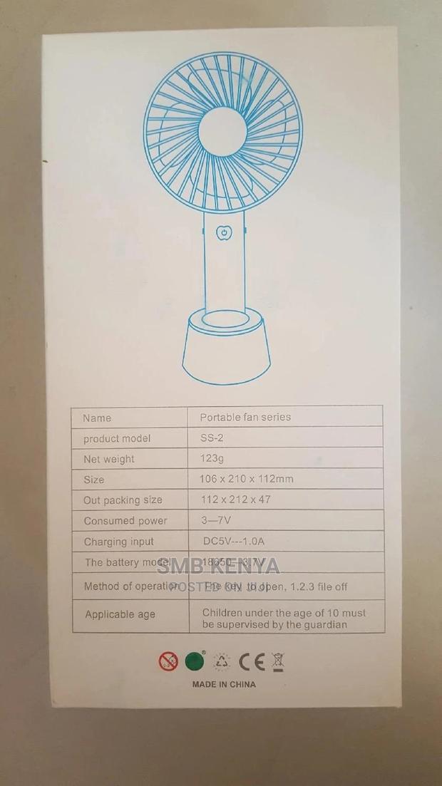 Portable Usb Rechargeable Fan - thumbnail 2