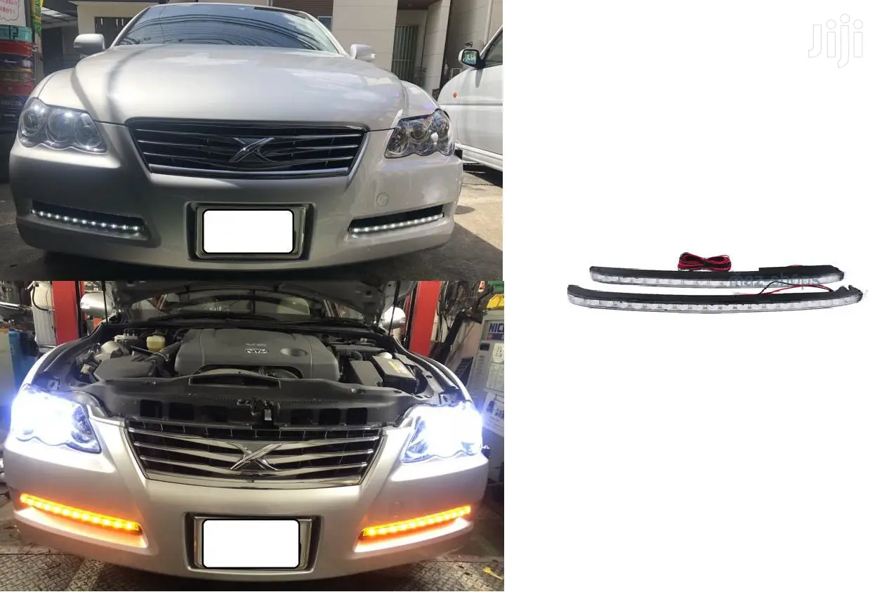 GRX120/125: DRL/Indicator Fog Strip: For Toyota Mark X,