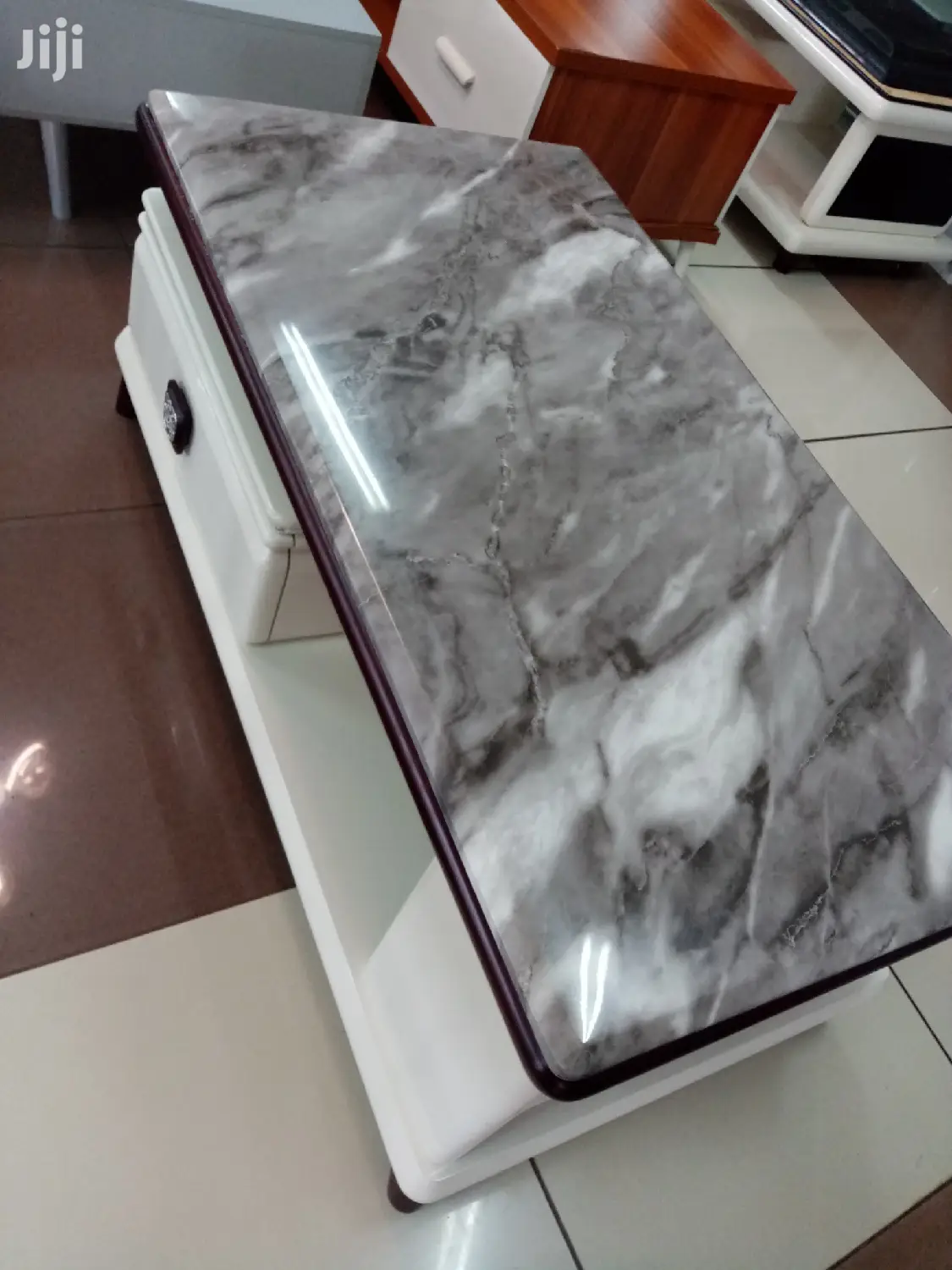 Pure Marble Coffee Table With Drawers