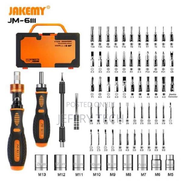JAKEMY JM-6111 69 IN 1 Professional Tool Set With Rotatable - thumbnail 3