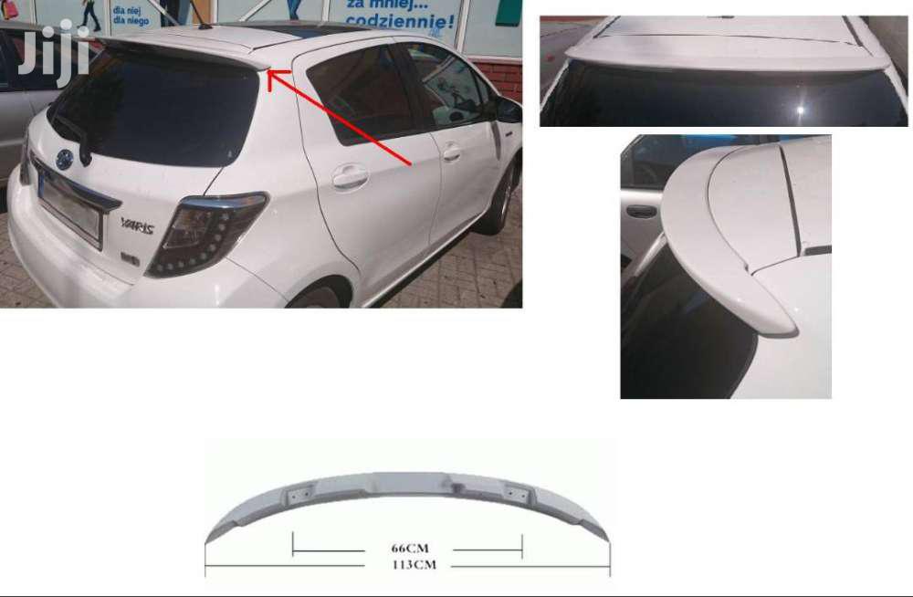 Toyota Vitz Hatchback, Abs Rear Roof Top Spoiler Wing Lip
