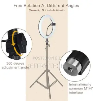 Tiktok Photography Ring Light Tripod Stand LED Camera Light