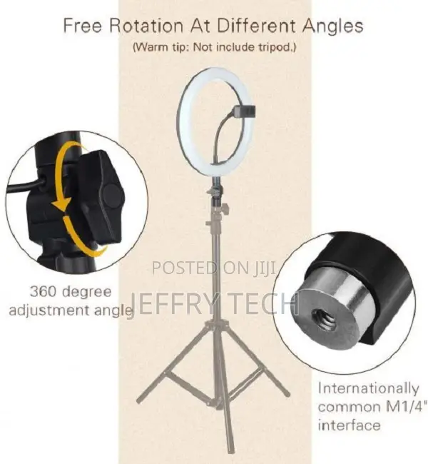 Tiktok Photography Ring Light Tripod Stand LED Camera Light