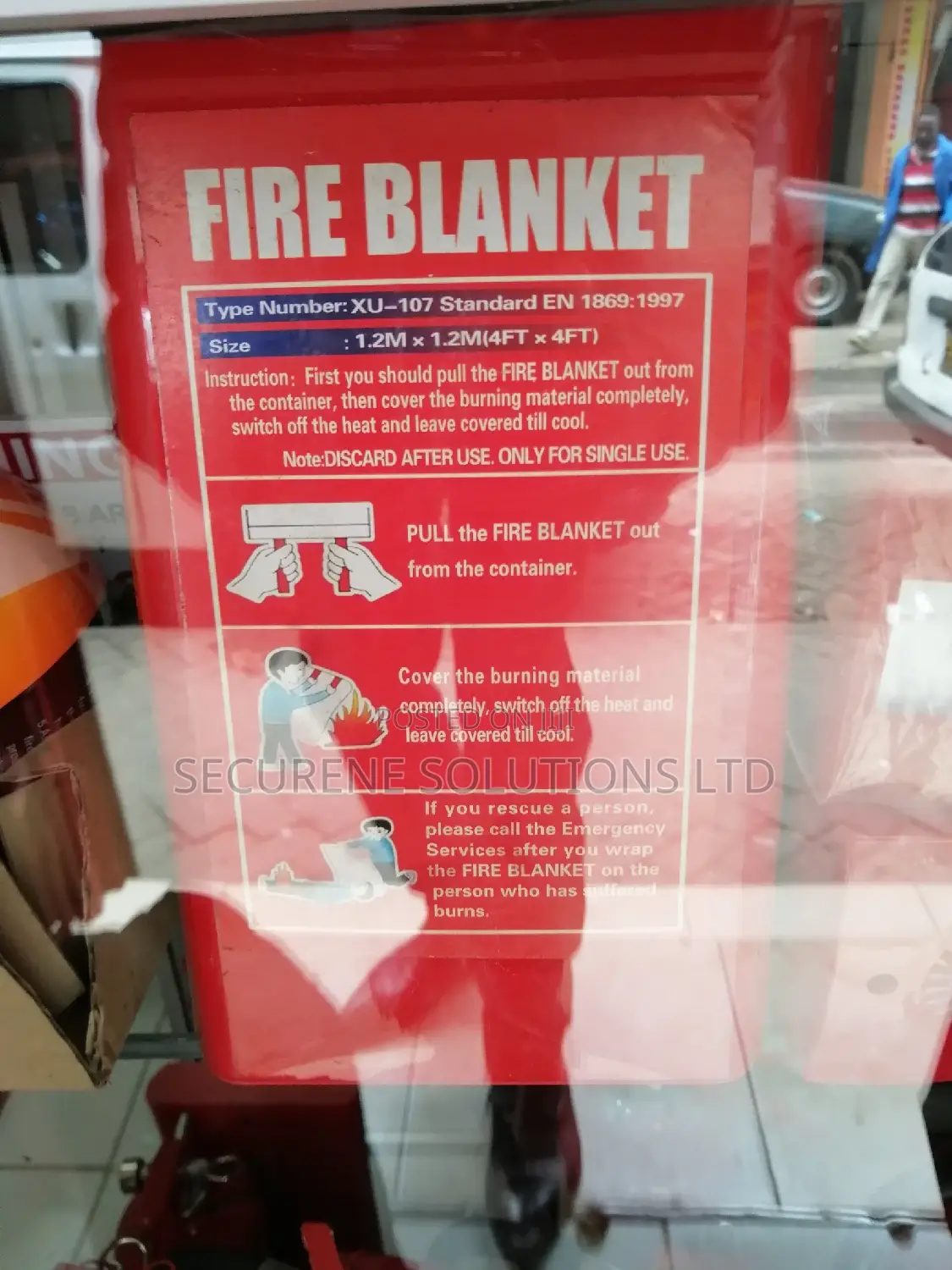 Fire Blanket Medium 1.2mx1.2M