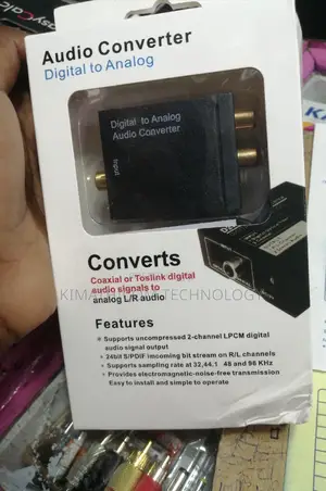 Digital To Analog Converter Or Optical To Rca Converter