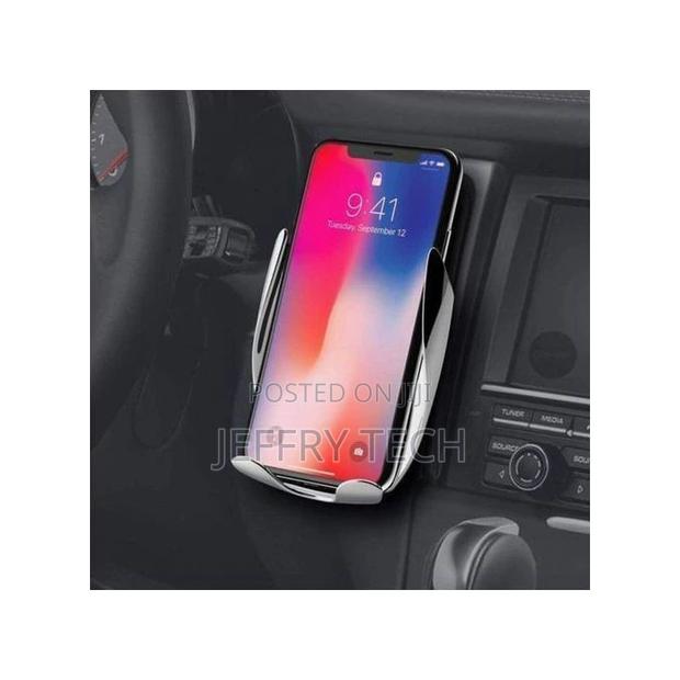 Generic Car Wireless Charging Phone Holder - Silver/Black - main view