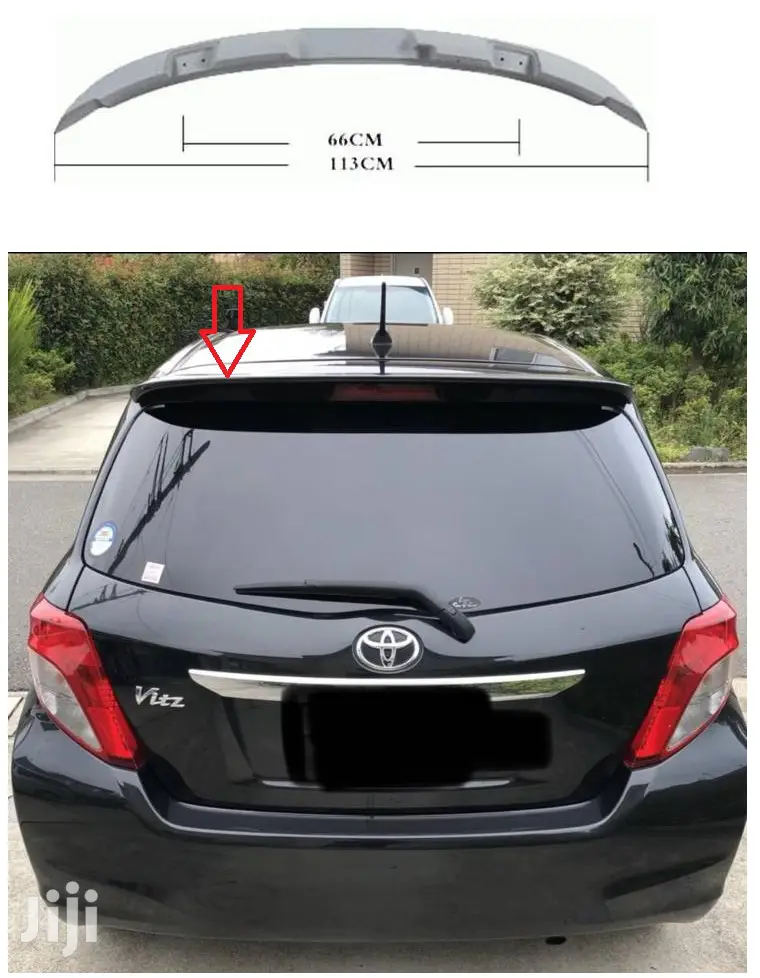 New Rear Roof Abs (Jewela) Spoiler: For Toyota Vitz/Yaris
