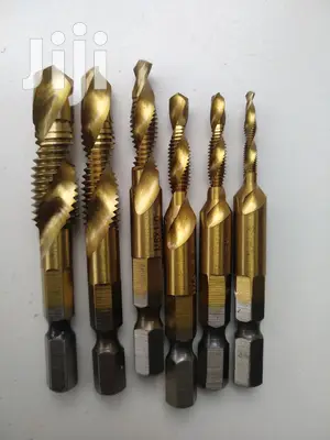 5pcs Set HSS 6542 Machine Taps & Drill