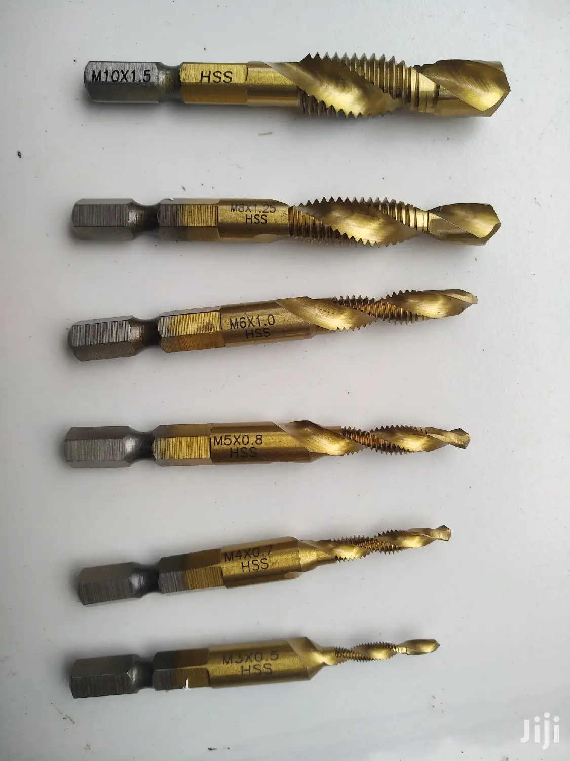 5pcs Set HSS 6542 Machine Taps & Drill