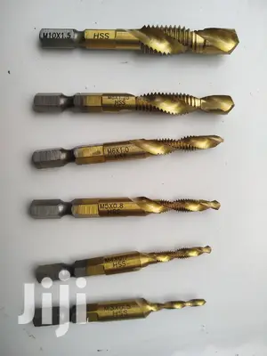 5pcs Set HSS 6542 Machine Taps & Drill