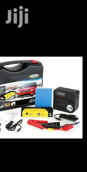 Jump Starter Tool Kit With Compressor and Cables