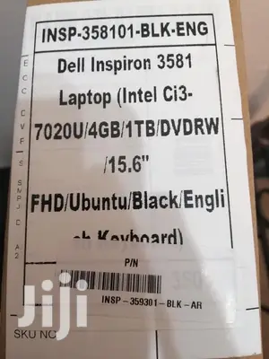New Laptop Dell Latitude 15 3580 4GB Intel Core I3 1T