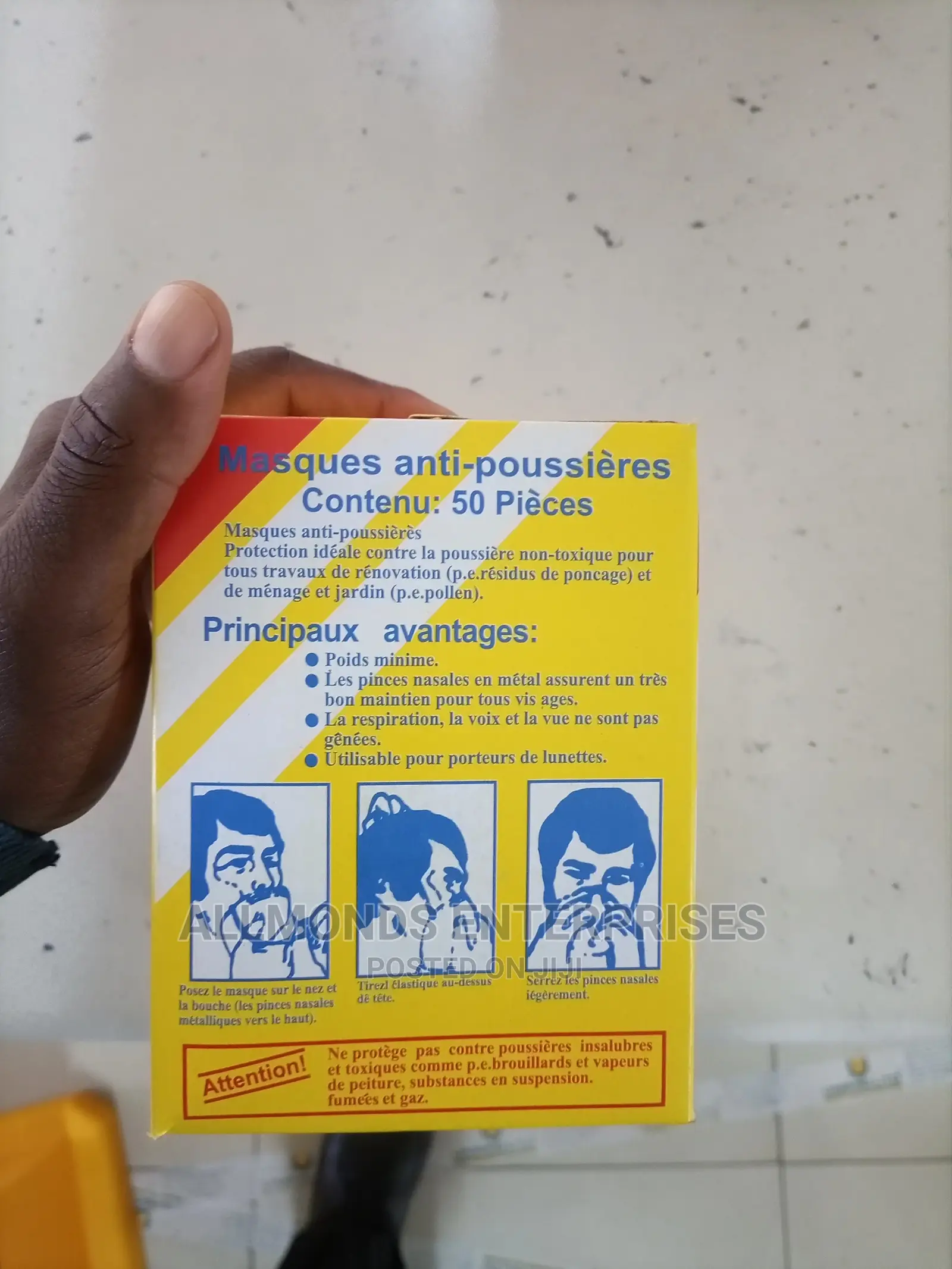 Taiwan Type Dust Mask Yellow Box - Made In China