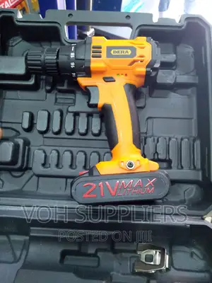 Electric Portable Drill With Rechargeable Battery 21v