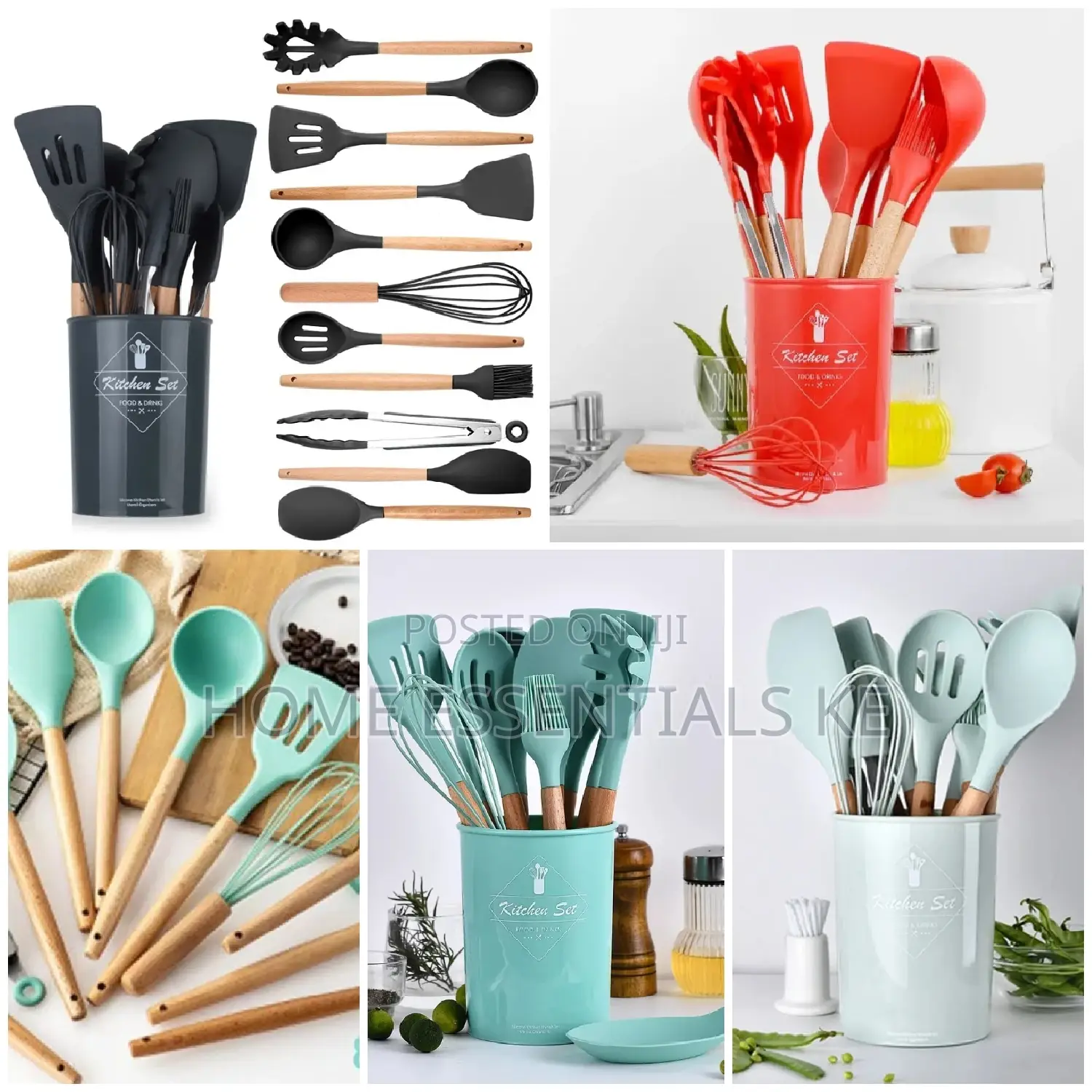 Silicone 12pcs Cutlery Set