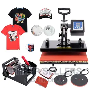 8 IN 1 Tshirt/Mug/Cap/Plate Combo Heat Press Machine,Sublim