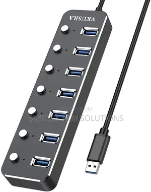 USB Hub 2.0, VKUSRA Ultra Slim 7 Ports Extension Data Hub Wi