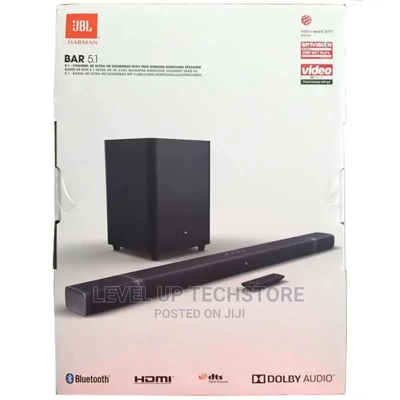 JBL 5.1 Soundbar With Detachable True Surround Speakers(New)