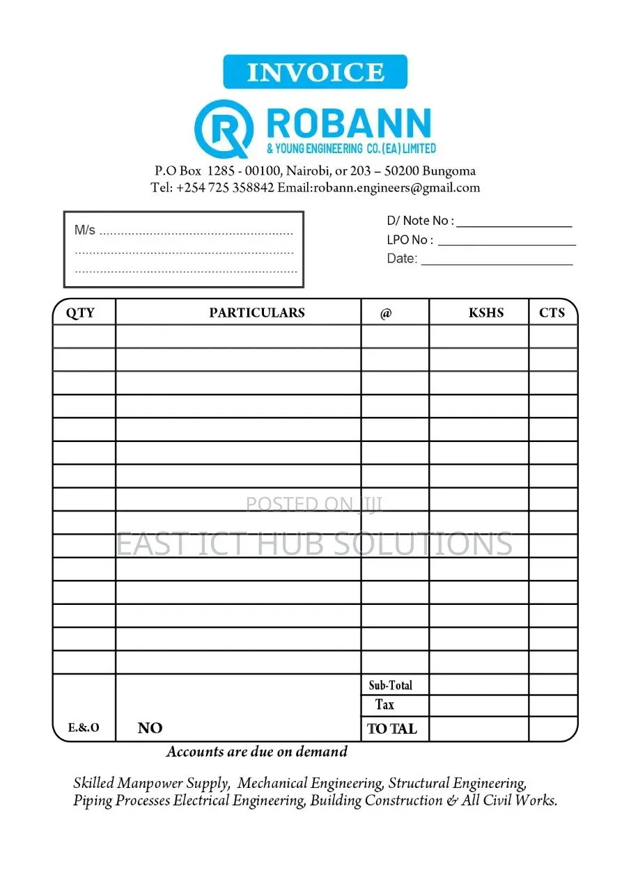 Executive Receipt Books And Office Documents Printing