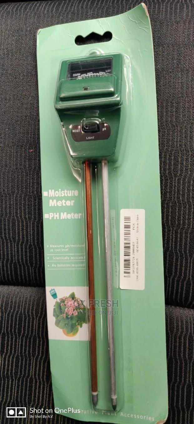 Soil Ph, Moisture and Sunlight Measuring Meter