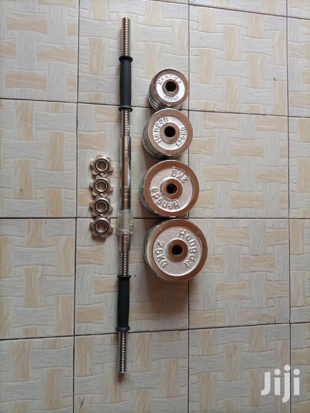 30kg Adjustable Chrome Dumbbells With Barbell Connector - thumbnail 4