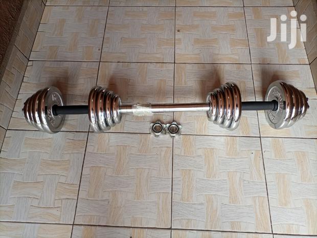 30kg Adjustable Chrome Dumbbells With Barbell Connector - thumbnail 5