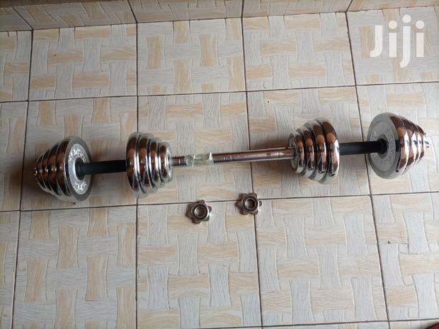 30kg Adjustable Chrome Dumbbells With Barbell Connector - thumbnail 6