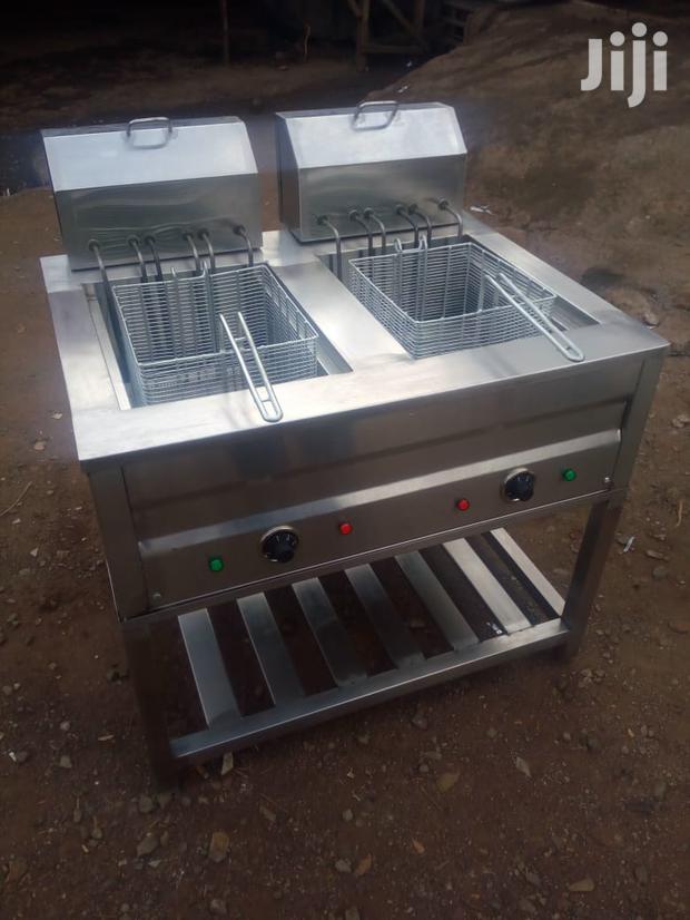 Chip's Deep Fryer Double 20+20L=40L 36kw Top Bottom Elements - main view
