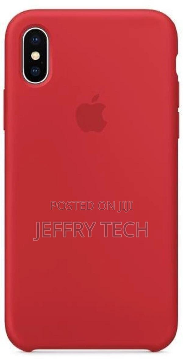 iPhone XS / iPhone X Back Case Silicone-Red, - main view