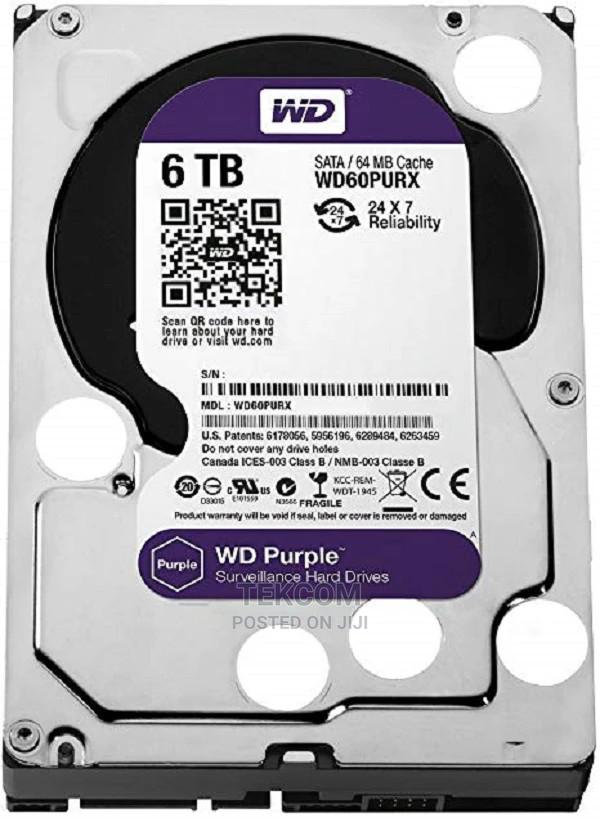 WD Purple Surveillance Hard Drive 6 TB 64 MB 5400 Rpm