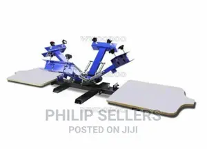 4 Color 1 Station Screen Printing Press Machine