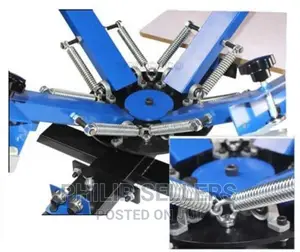 4 Color 1 Station Screen Printing Press Machine