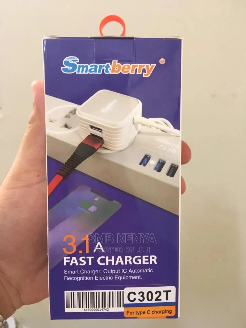 Type C Fast Charger With Two Extra Ports