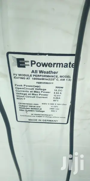 All Weather Powermate 300watts Solar Panel