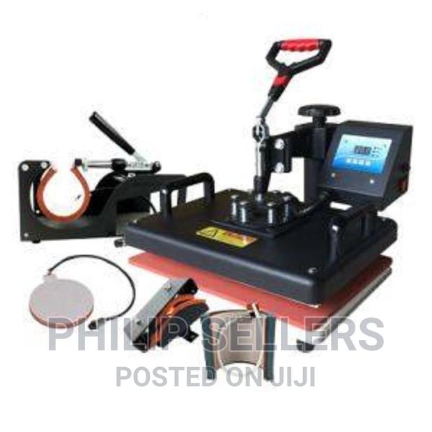 Heat Press Machine For 5in1 Appliction For T-shirt Mug Plate