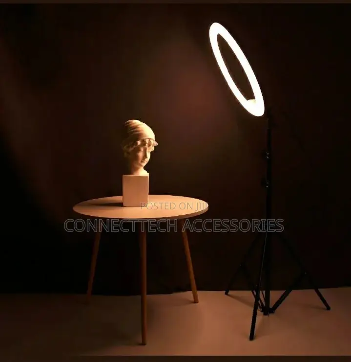 18 Inches Ring Light With Stand And 3 Phone Holder