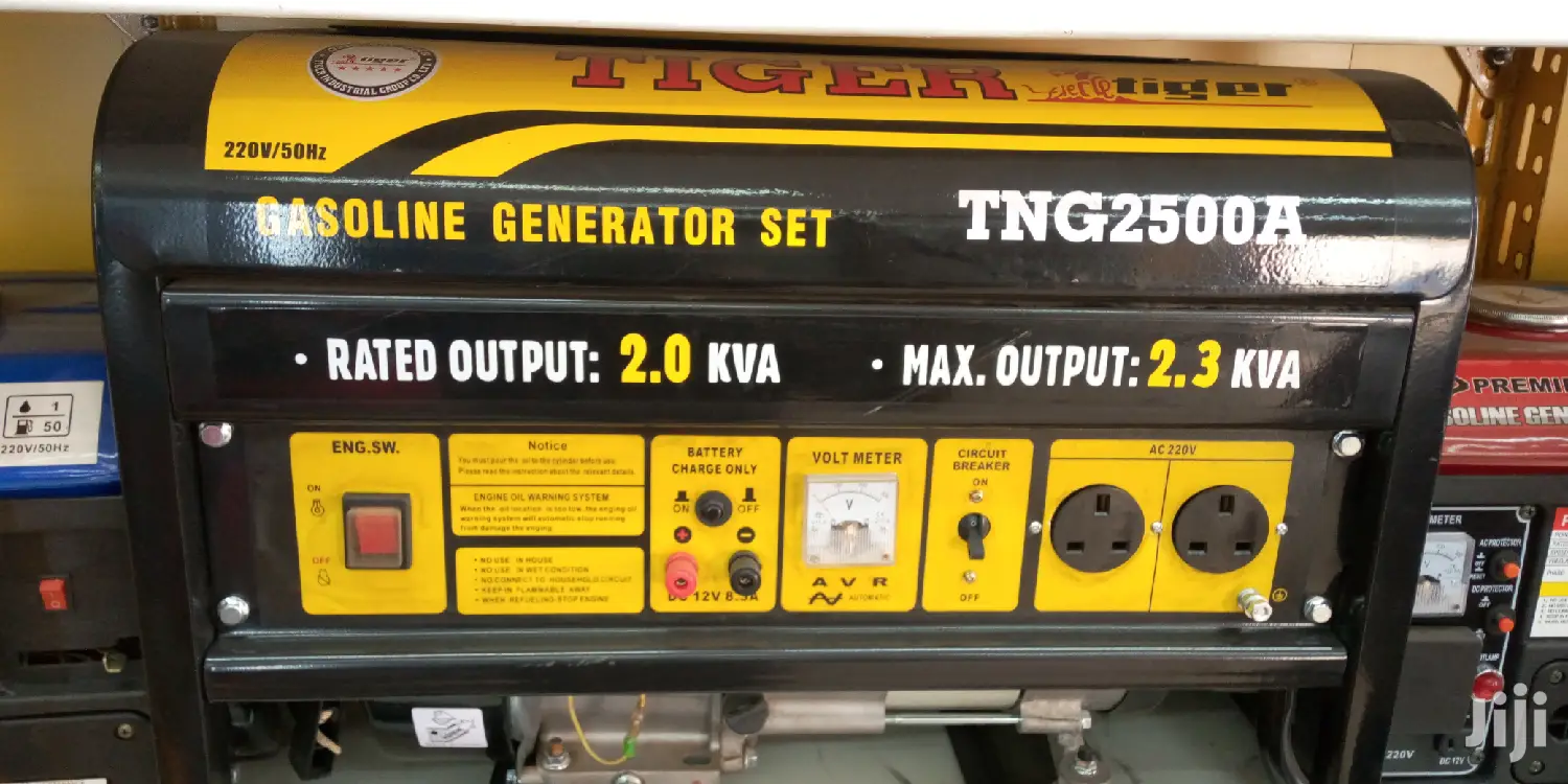 Original Tiger Gasoline Petrol Generator 2.3kva; TNG2500A