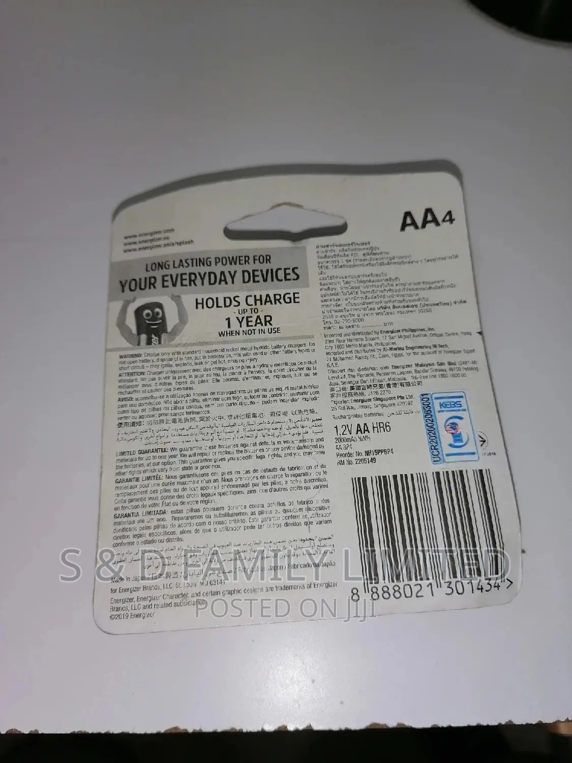 Energizer AA Rechargeable Batteries
