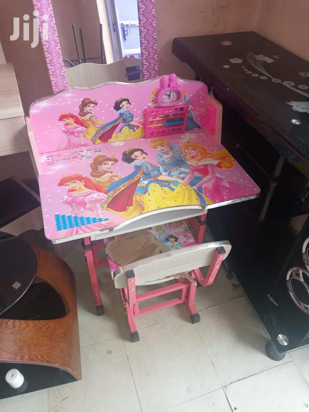 Pink Kids Study Table - main view