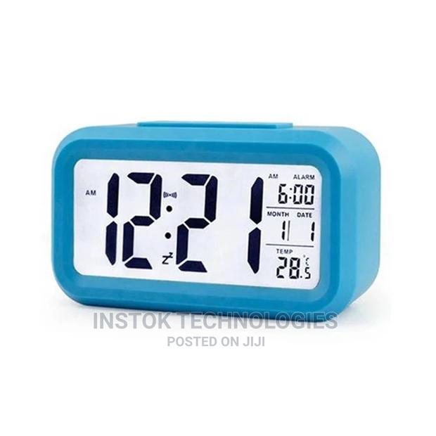 LED Digital Backlit Alarm Clock Withthermometre and Calender - thumbnail 9